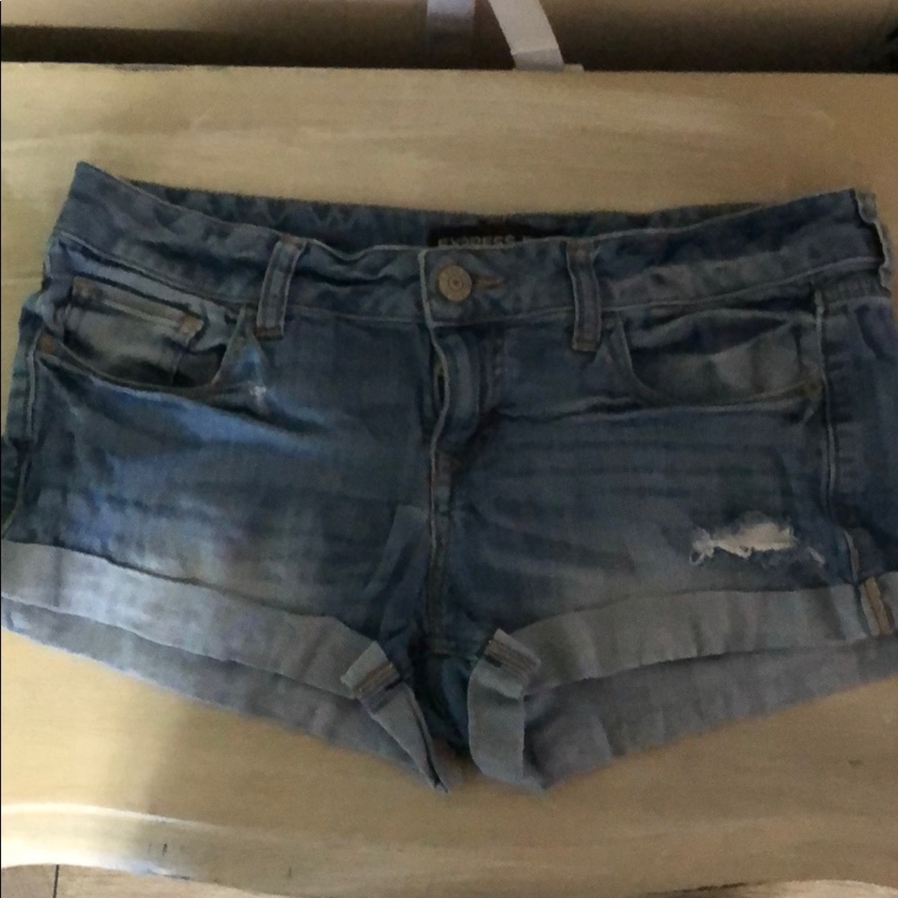 Express jean shorts